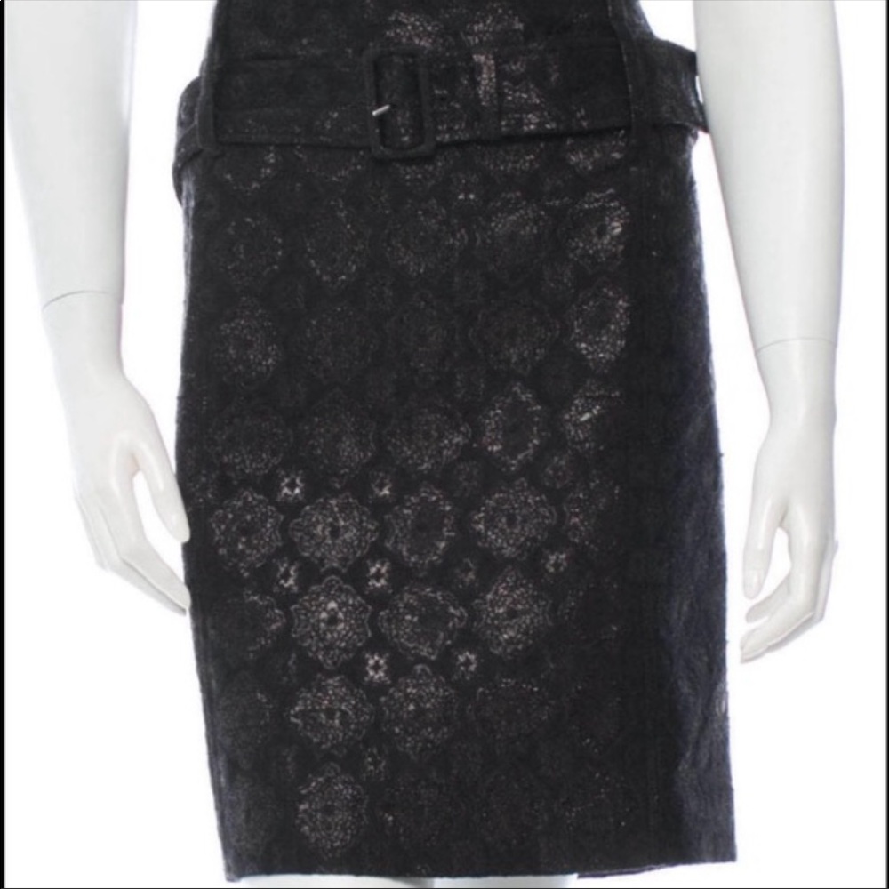 🆕Prada>Silk sparkle floral skirt NWOT